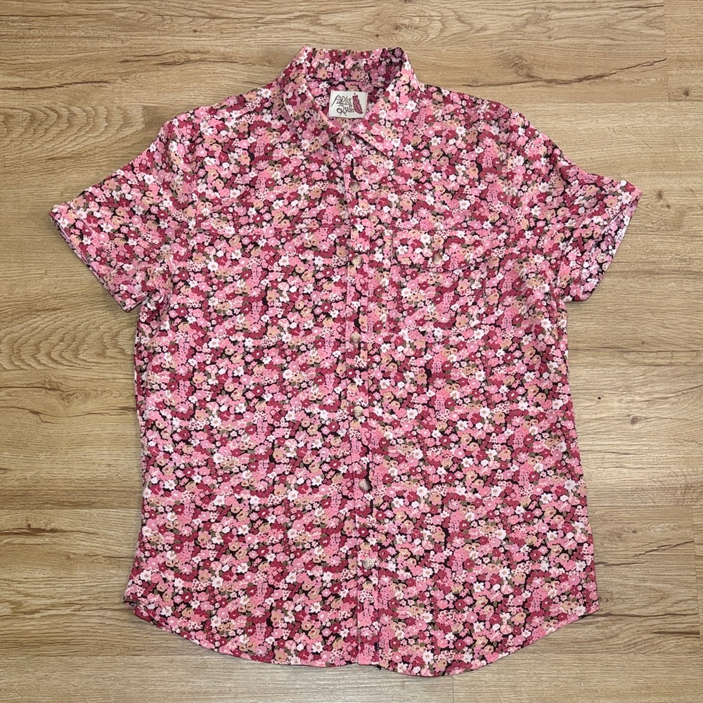 Alexis n Ryan Men's Floral Button-Up Shirt - One Size